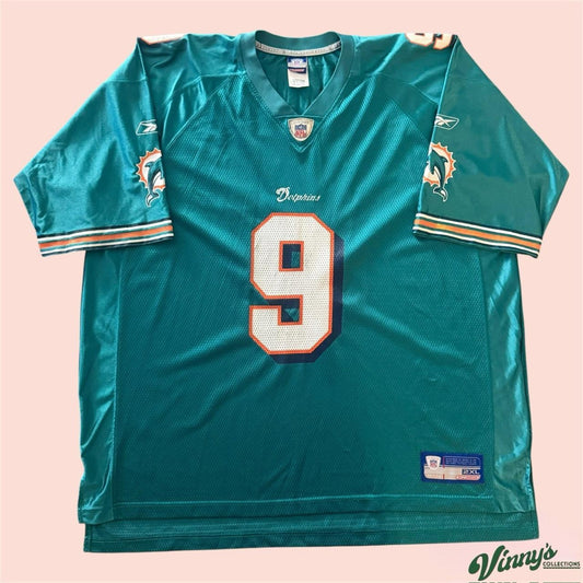 Vintage 00s Reebok NFL Miami Dolphins Jay Fiedler Football Jersey Mens 2XL