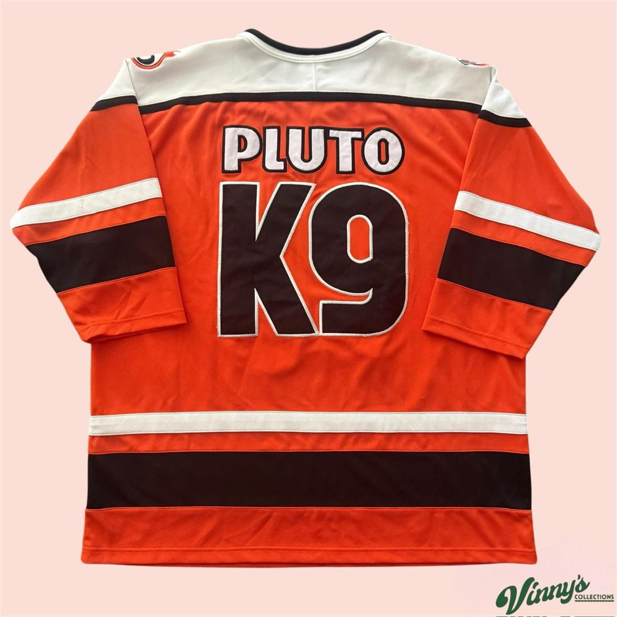 Vintage 90s Disney World Plutos Devil Dogs K9 Hockey Jersey Mens 2XL