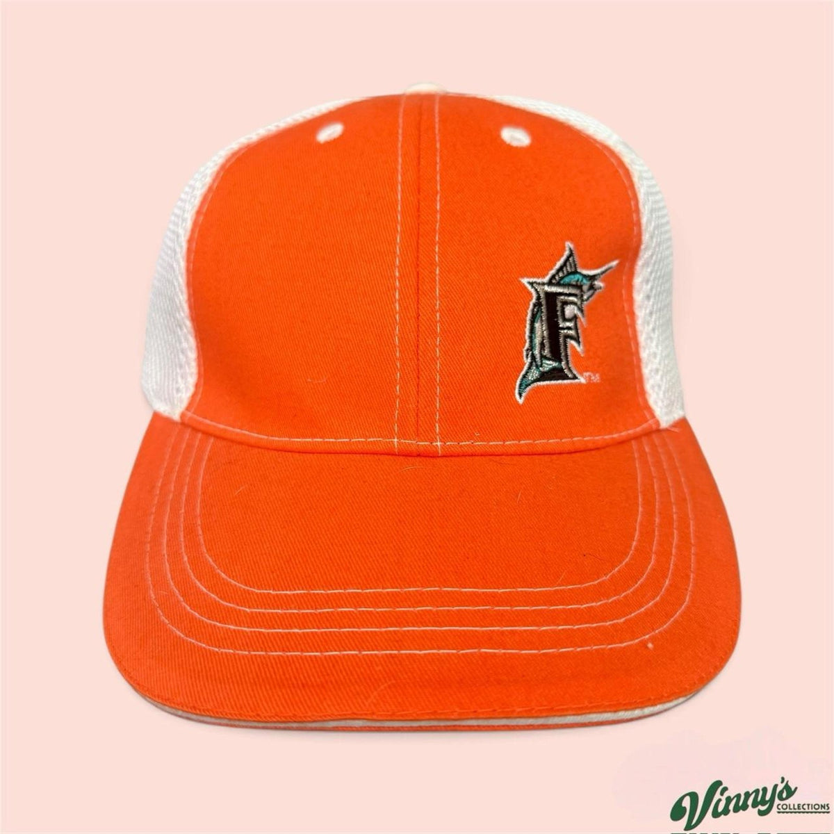 Vintage 00s Y2K Florida Marlins Baseball Strapback Hat