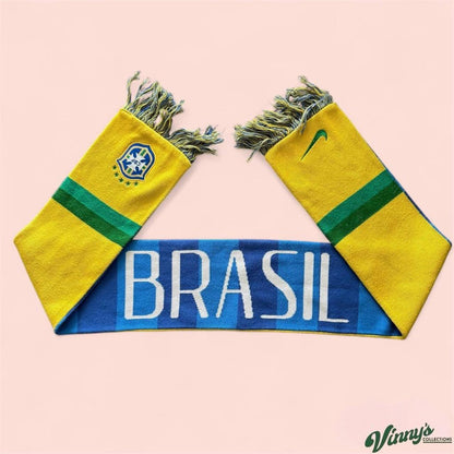 Vintage 00s Nike Brazil World Cup Soccer Scarf