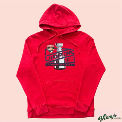 Fanatics 2023 Florida Panthers NHL Stanley Cup Hockey Hoodie Mens Large