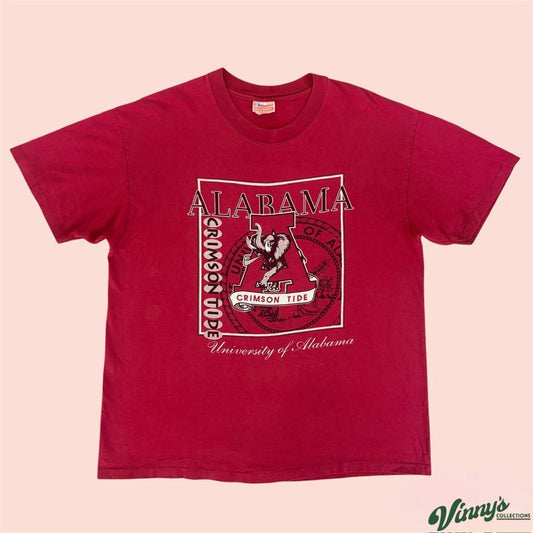 Vintage 90s Hanes Alabama Crimson Tide College Shirt Mens XL