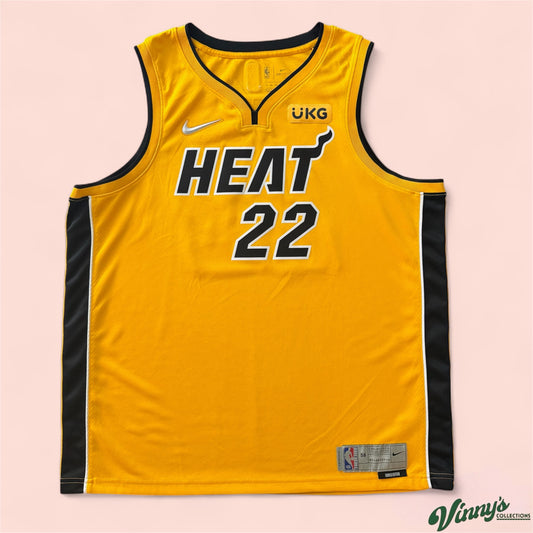 Nike NBA Miami Heat Jimmy Butler Trophy Gold Basketball Jersey Mens 56 2XL