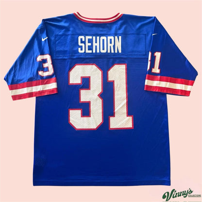 Vintage Nike NFL New York Giants Jason Seahorn Football Jersey Mens Large