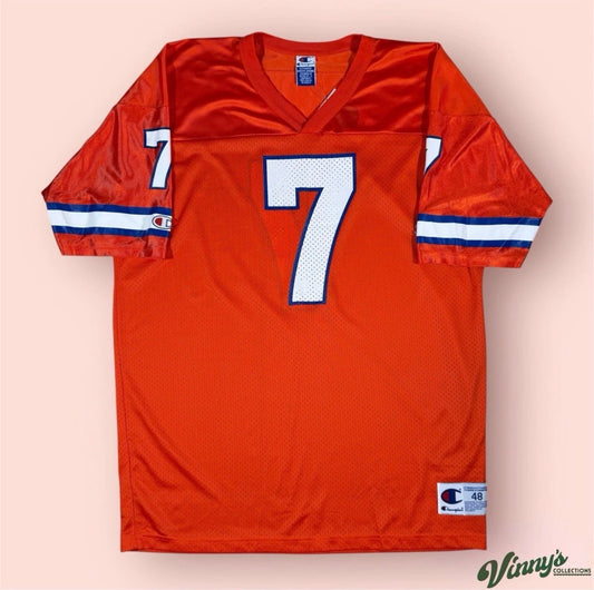 Vintage Champion NFL Denver Broncos John Elway Football Jersey Mens 48 XL