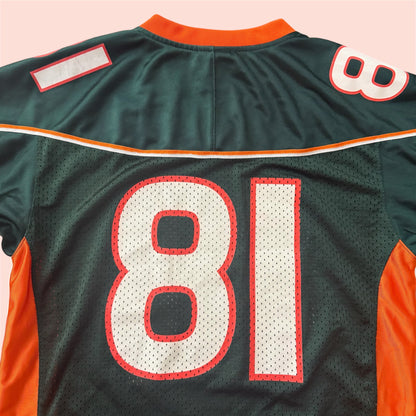 Nike NCAA Miami Hurricanes #81 College Football Jersey Youth Kids Medium