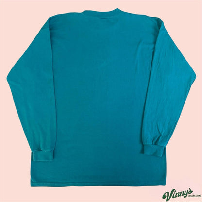 Vintage 90s ZBZ NFL Miami Dolphins Football LS Shirt Mens XL