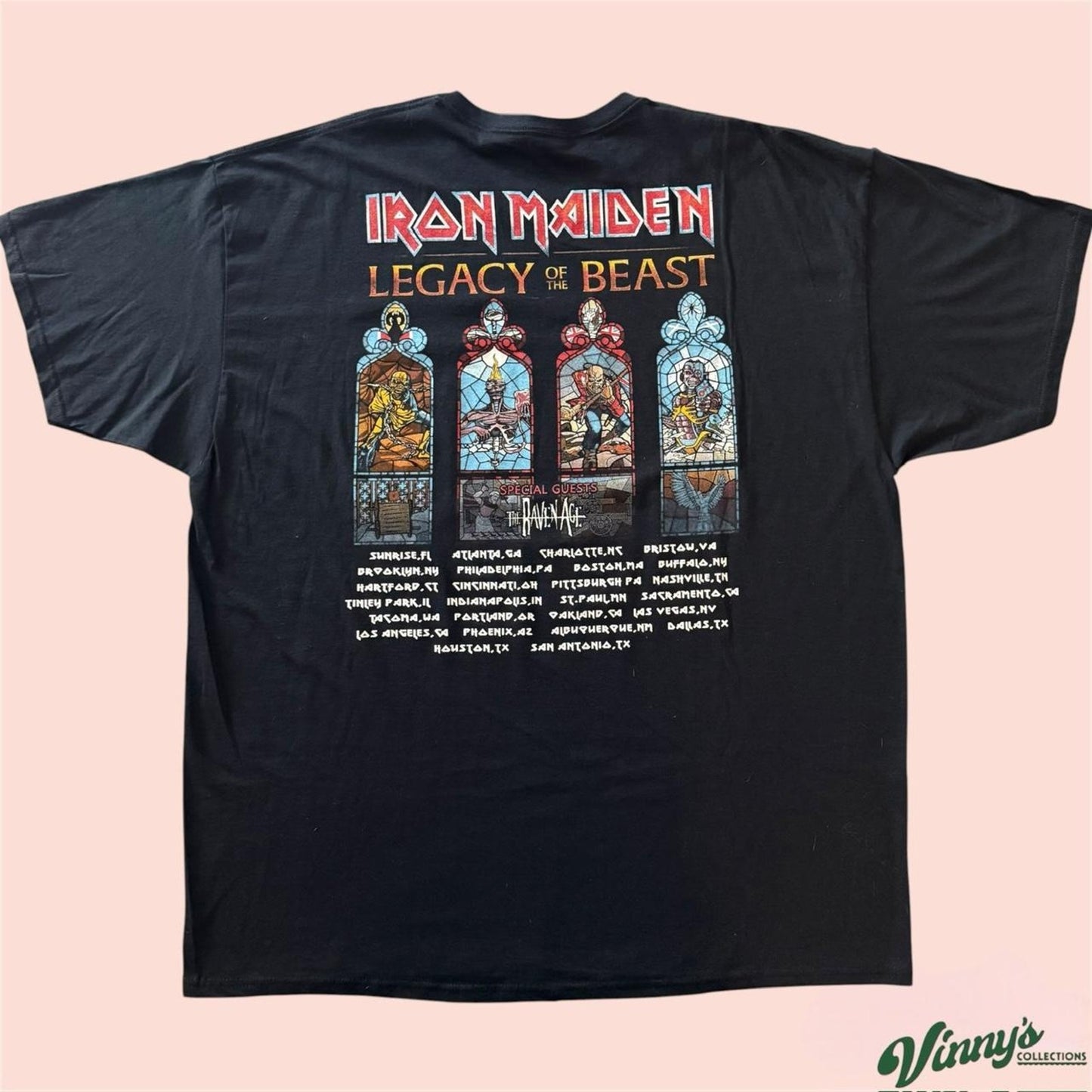 2019 Fruit of the Loom Iron Maiden Legacy of the Beast Tour Shirt Mens 2XL
