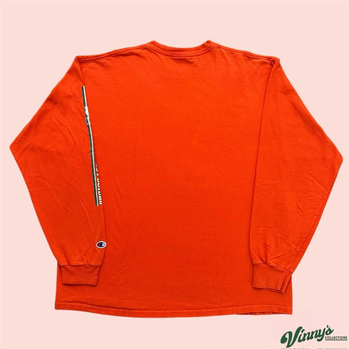 Vintage Y2K Champion Miami Hurricanes 2001 National Champions LS Shirt Mens XL
