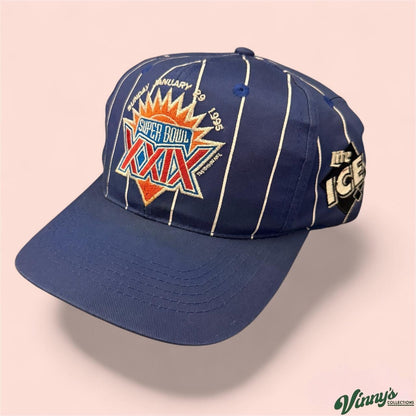 Vintage 1995 NFL Super Bowl XXIX Pinstripe Football Snapback Hat