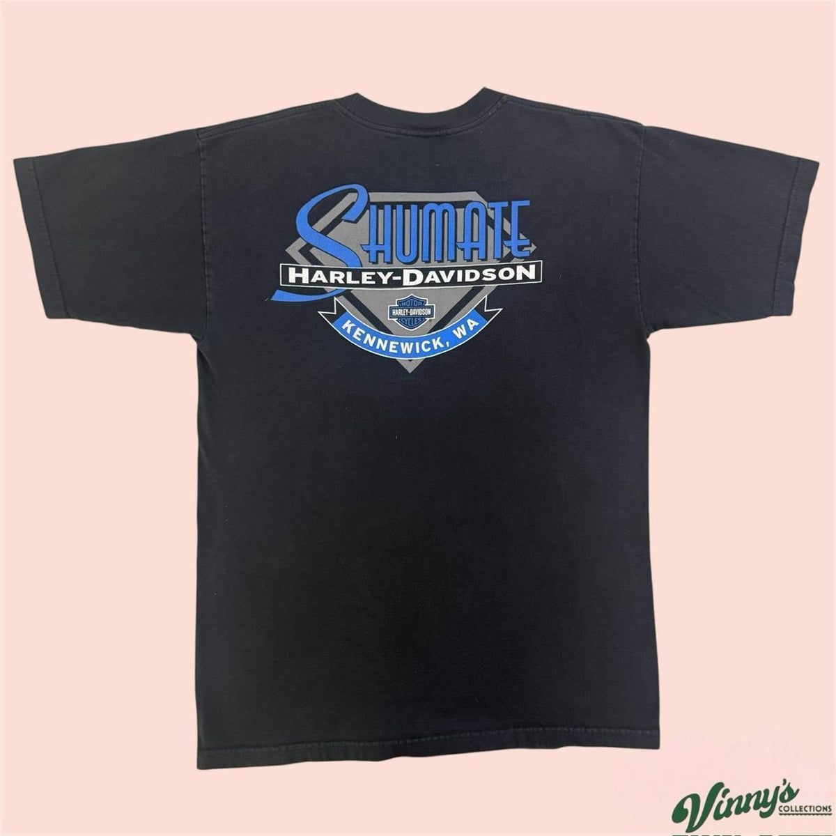 Vintage 90s Harley Davidson Live To Ride Kennewick Shirt Mens Large