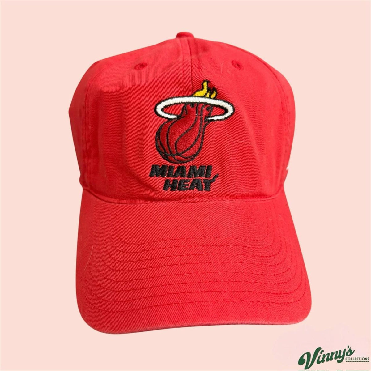 Vintage 00s Y2K Reebok Miami Heat Basketball Strapback Dad Hat