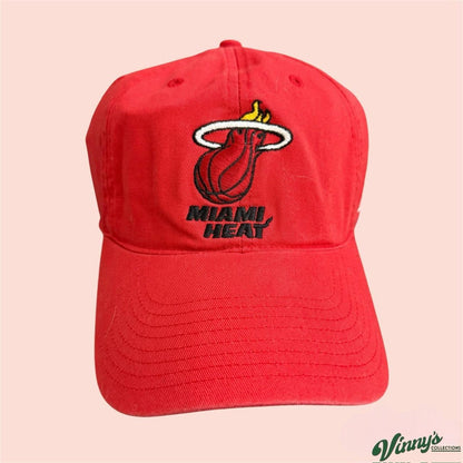 Vintage 00s Y2K Reebok Miami Heat Basketball Strapback Dad Hat