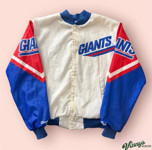 Vintage Chalk Line NFL New York Giants Football Bomber Jacket Mens Large