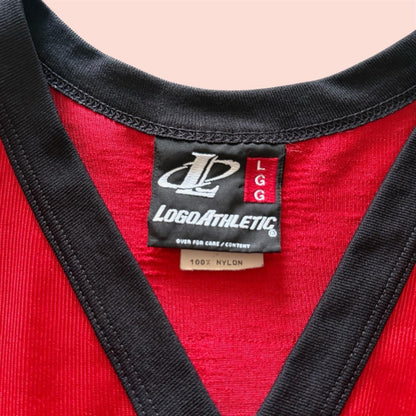 Logo Athletic NFL Tampa Bay Buccaneers Mike Alstott Red Jersey Mens Large