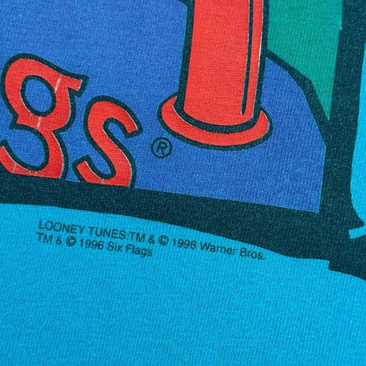 Vintage 90s Six Flags Looney Tunes Porky Pig Tank Top Mens Large