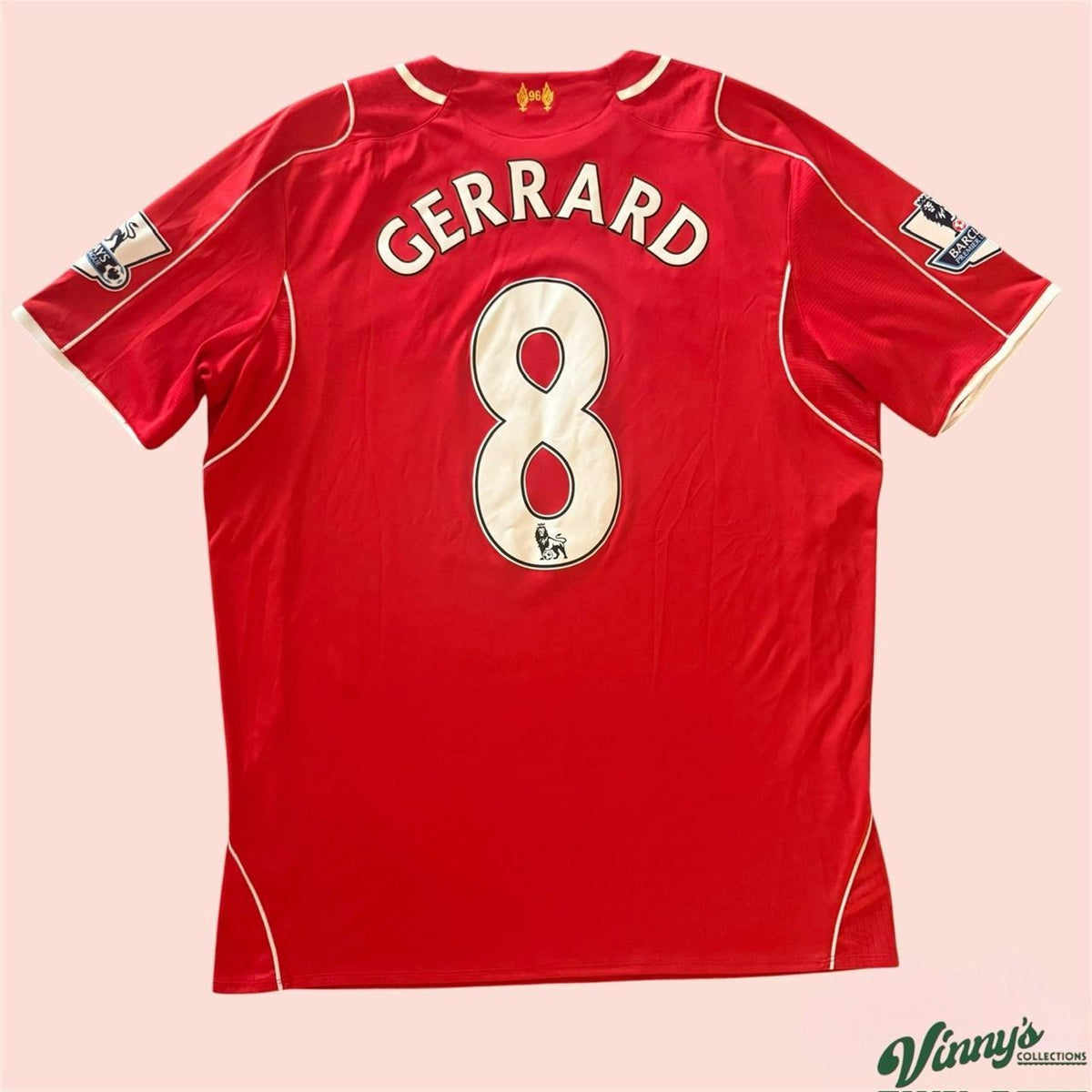 Warrior 2014/15 Liverpool Steven Gerrard Home Soccer Jersey Kits Mens XL