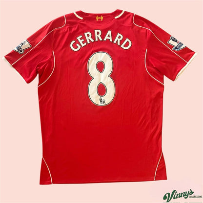 Warrior 2014/15 Liverpool Steven Gerrard Home Soccer Jersey Kits Mens XL