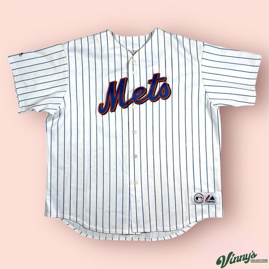 Majestic MLB New York Mets Pedro Martinez Baseball Jersey Mens XL