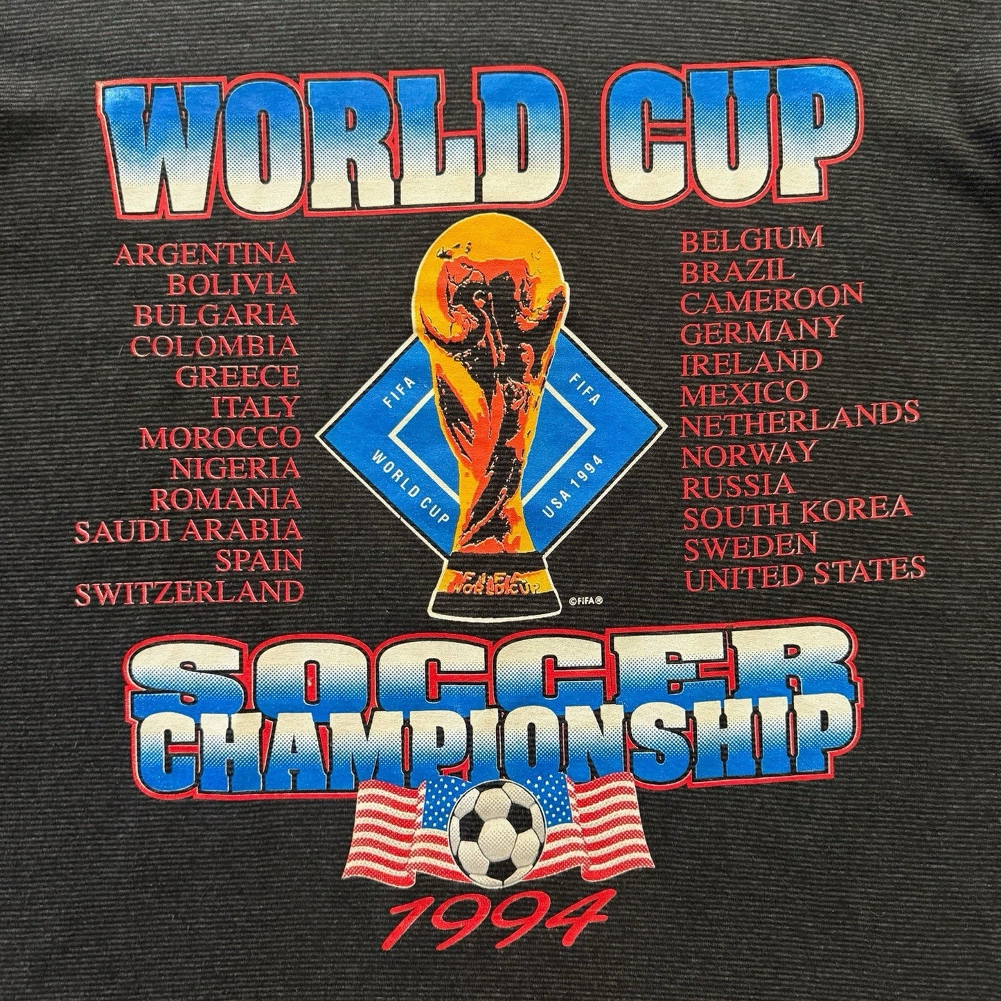 Vintage 1994 World Cup USA Soccer Championship Shirt Mens XL