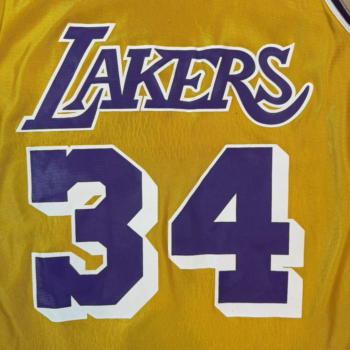 Champion NBA Los Angeles Lakers Shaquille Oneal Basketball Jersey Mens 44 Large