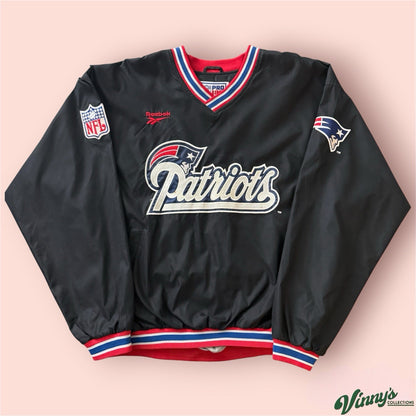 Reebok NFL New England Patriots Football Pullover Jacket Mens XL