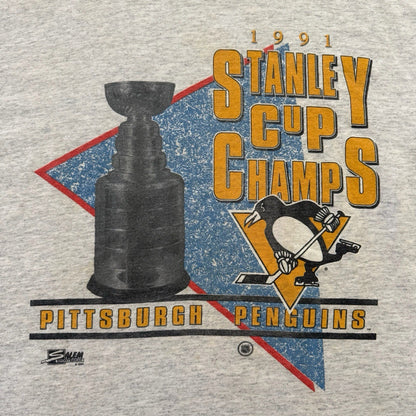 Vintage 1991 Salem Sportswear NHL Pittsburgh Penguins Hockey Shirt Mens XL
