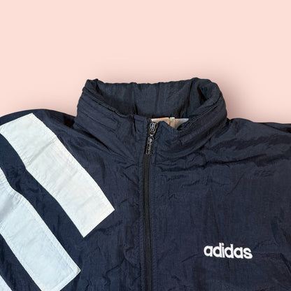 Vintage Adidas Three Stripes Windbreaker Jacket Mens Large
