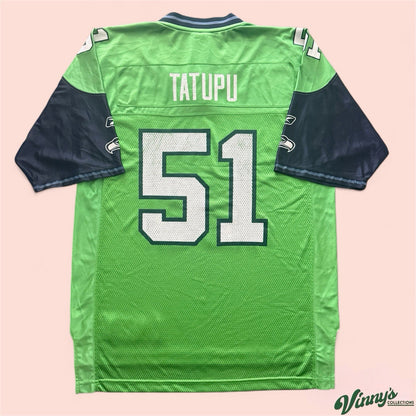 Reebok NFL Seattle Seahawks Lofa Tatupu Football Jersey Mens Large