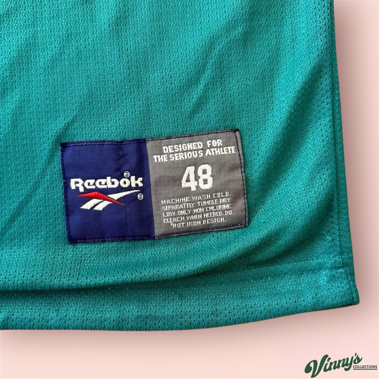 Reebok NFL Miami Dolphins Kareem Abdul Jabbar Football Jersey Mens Large 48