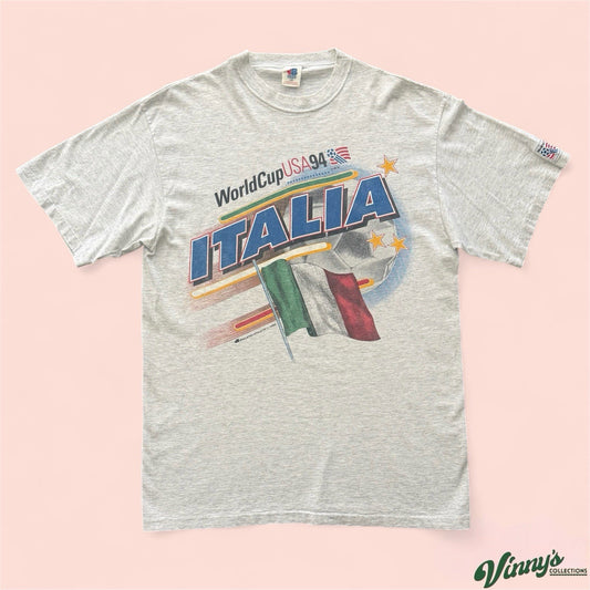 Vintage 1994 World Cup Italy Soccer Shirt Mens Large