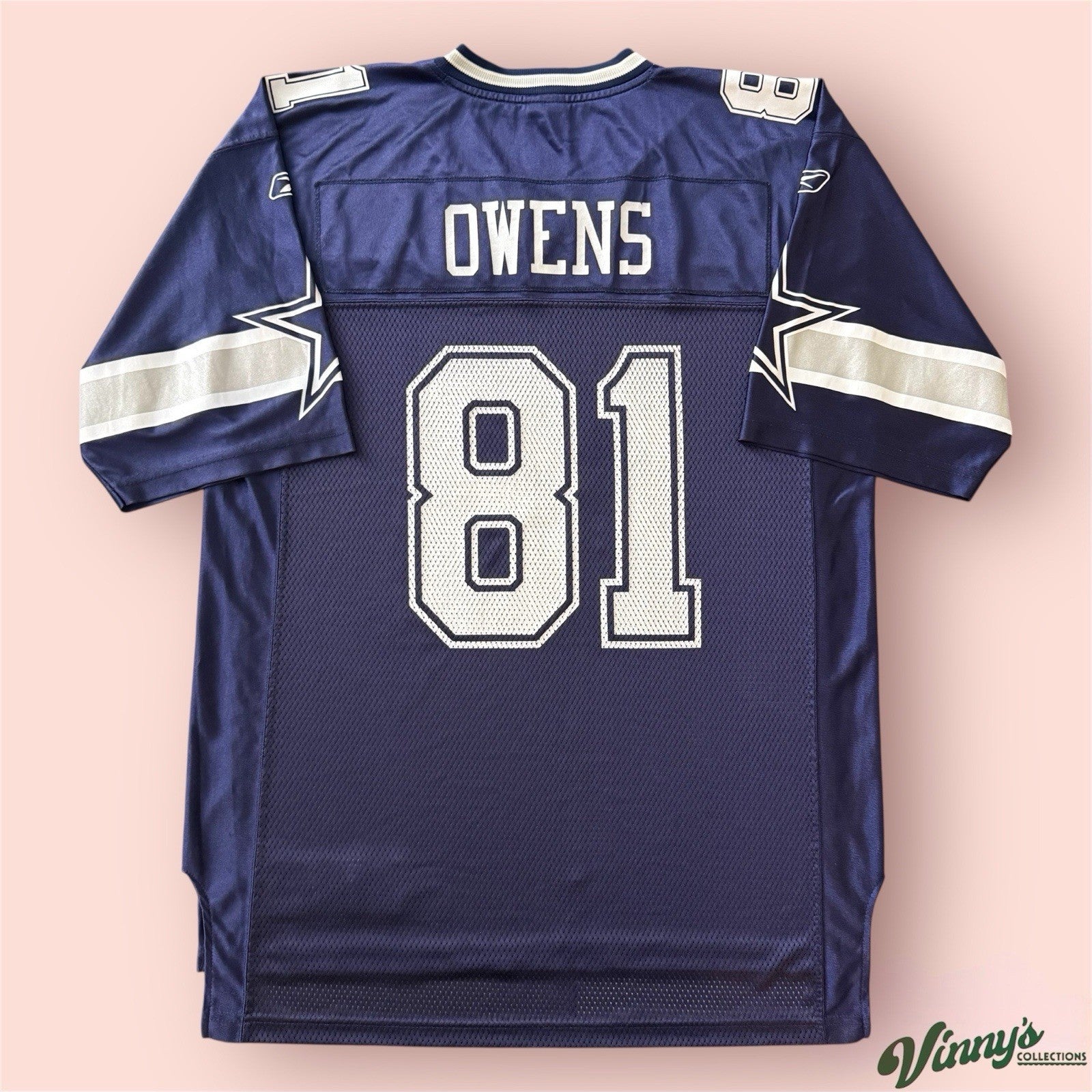 Reebok NFL Dallas Cowboys Terrell Owens Football Jersey Mens Large