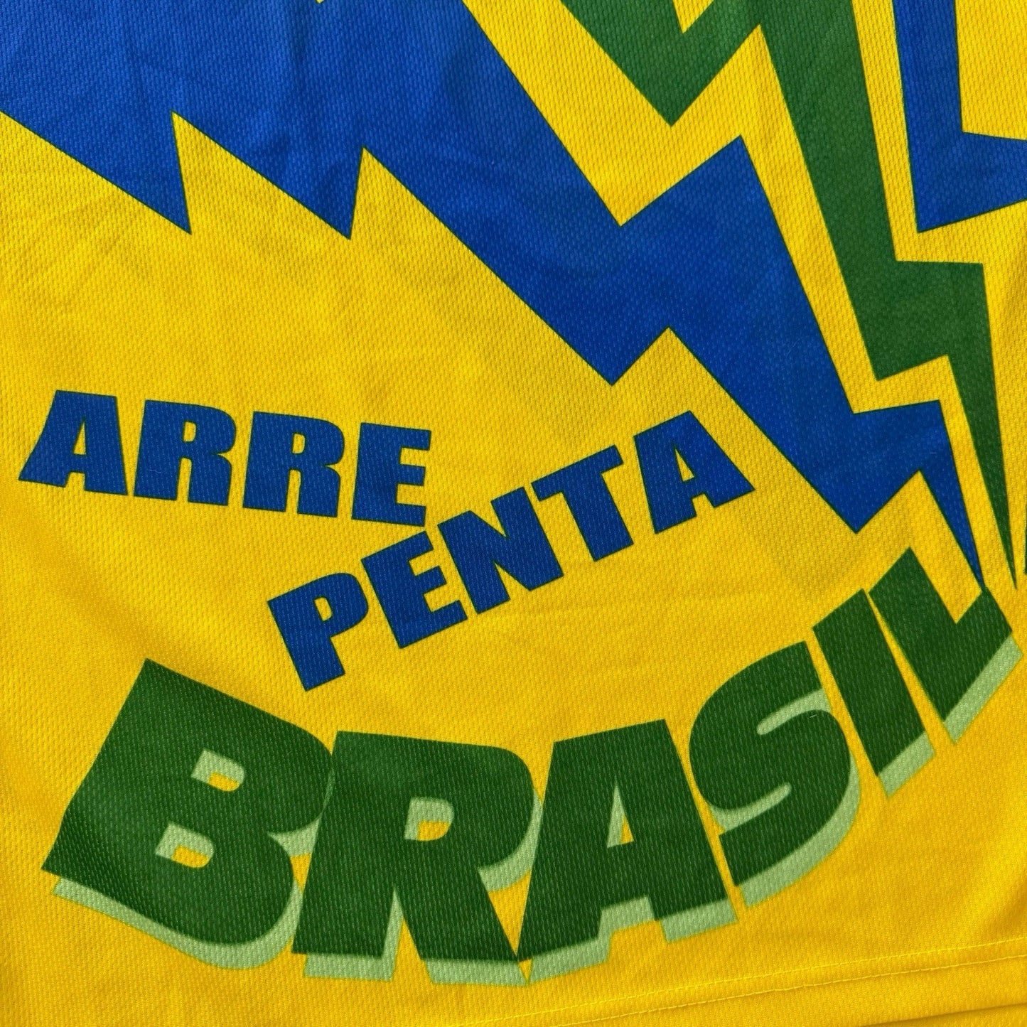 2002 World Cup Arre Penta Brasil Soccer Shirt Mens Medium