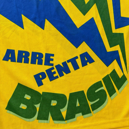2002 World Cup Arre Penta Brasil Soccer Shirt Mens Medium