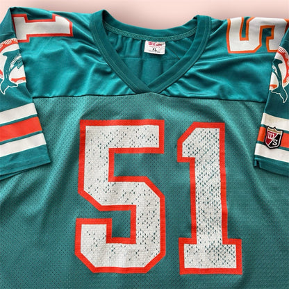 Wilson NFL Miami Dolphins Bryan Cox Football Jersey Mens XL