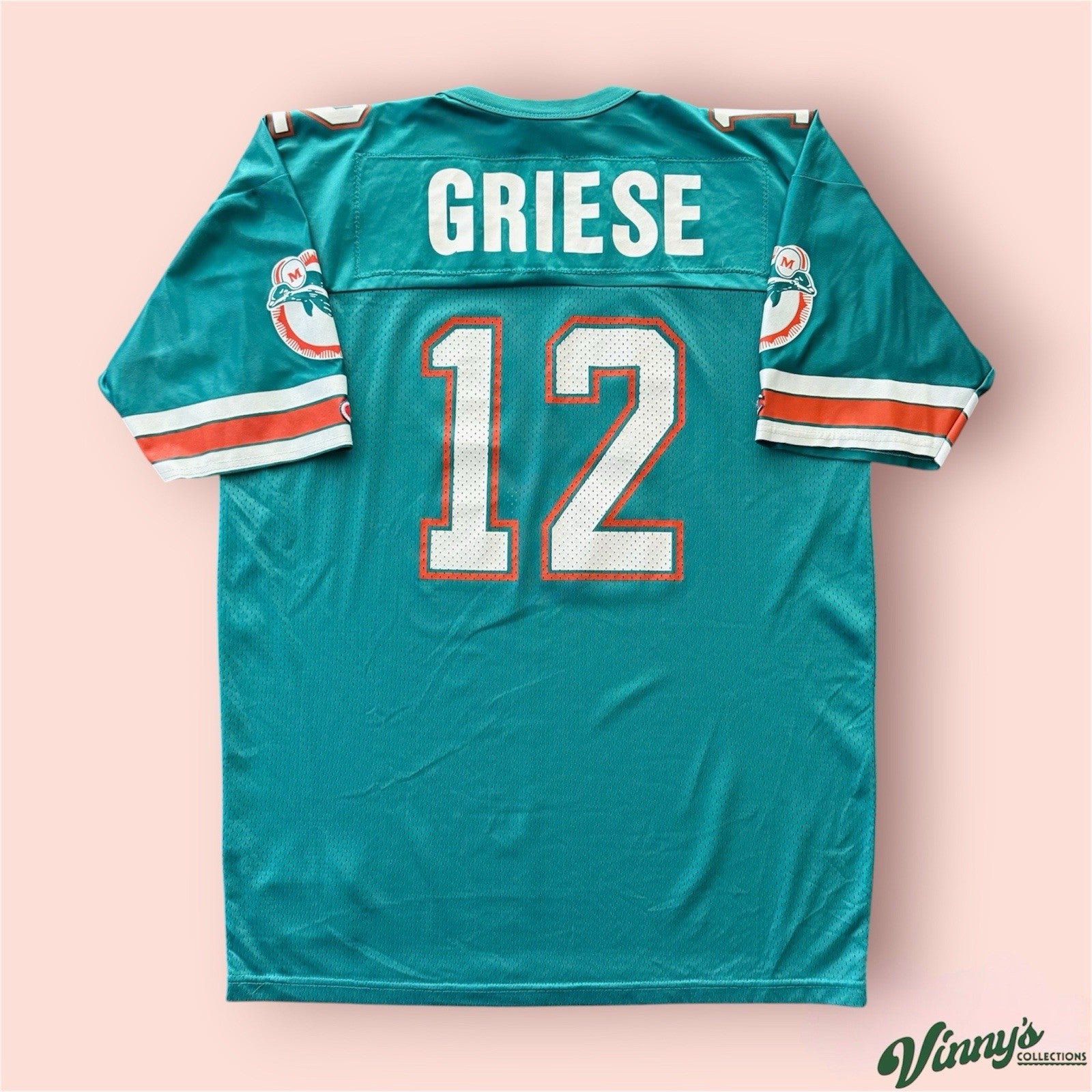 Champion NFL Miami Dolphins Bob Griese Football Jersey Mens 48 XL