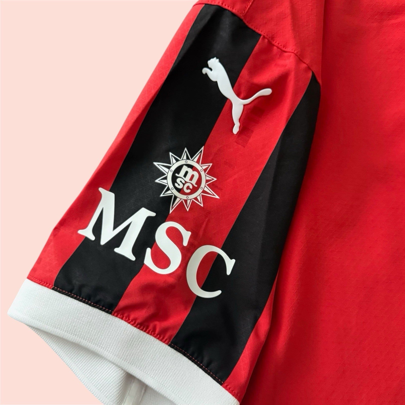 Puma 2024 AC Milan Soccer Jersey Home Kit Mens Large