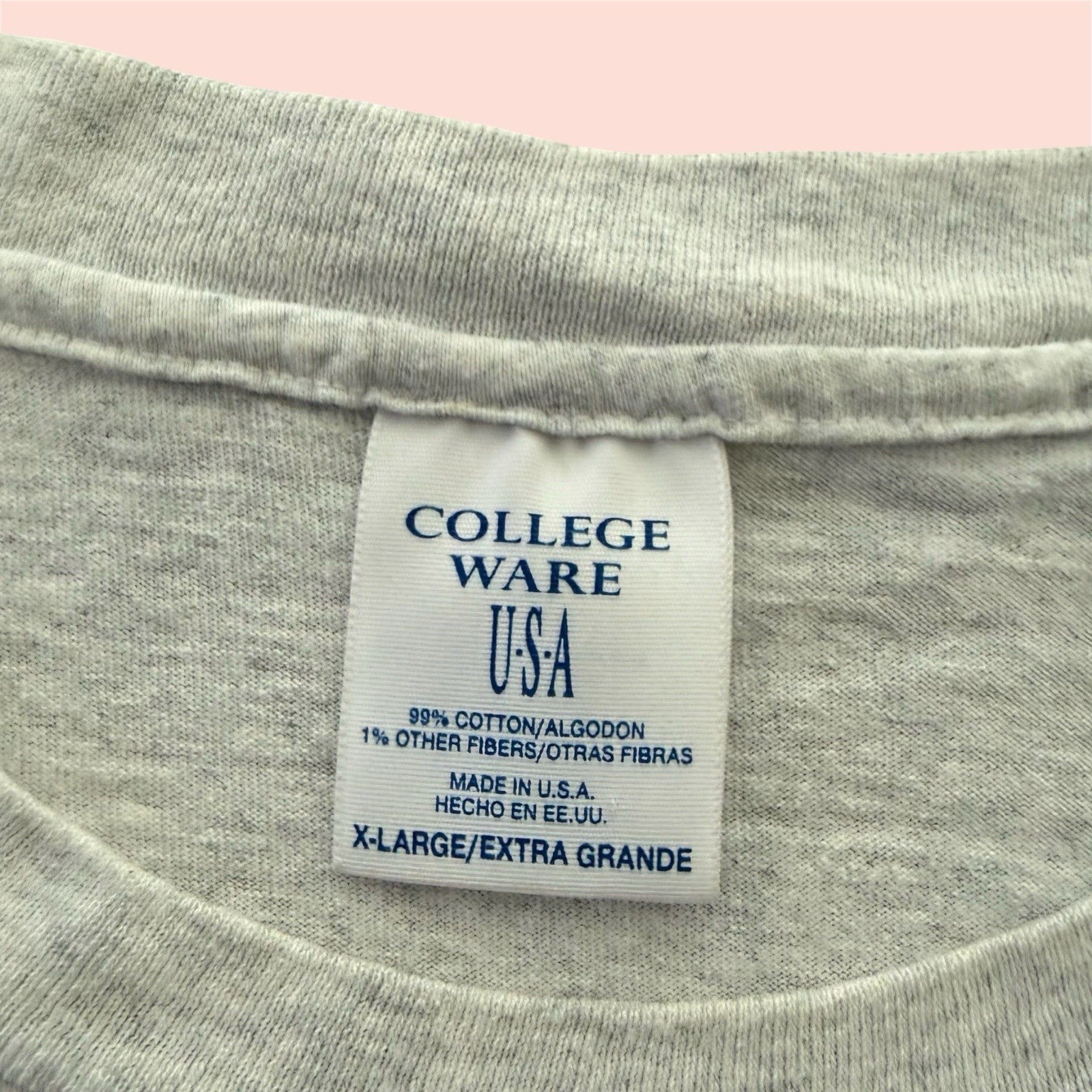 Vintage College Ware NCAA Miami Hurricanes College Shirt Mens XL