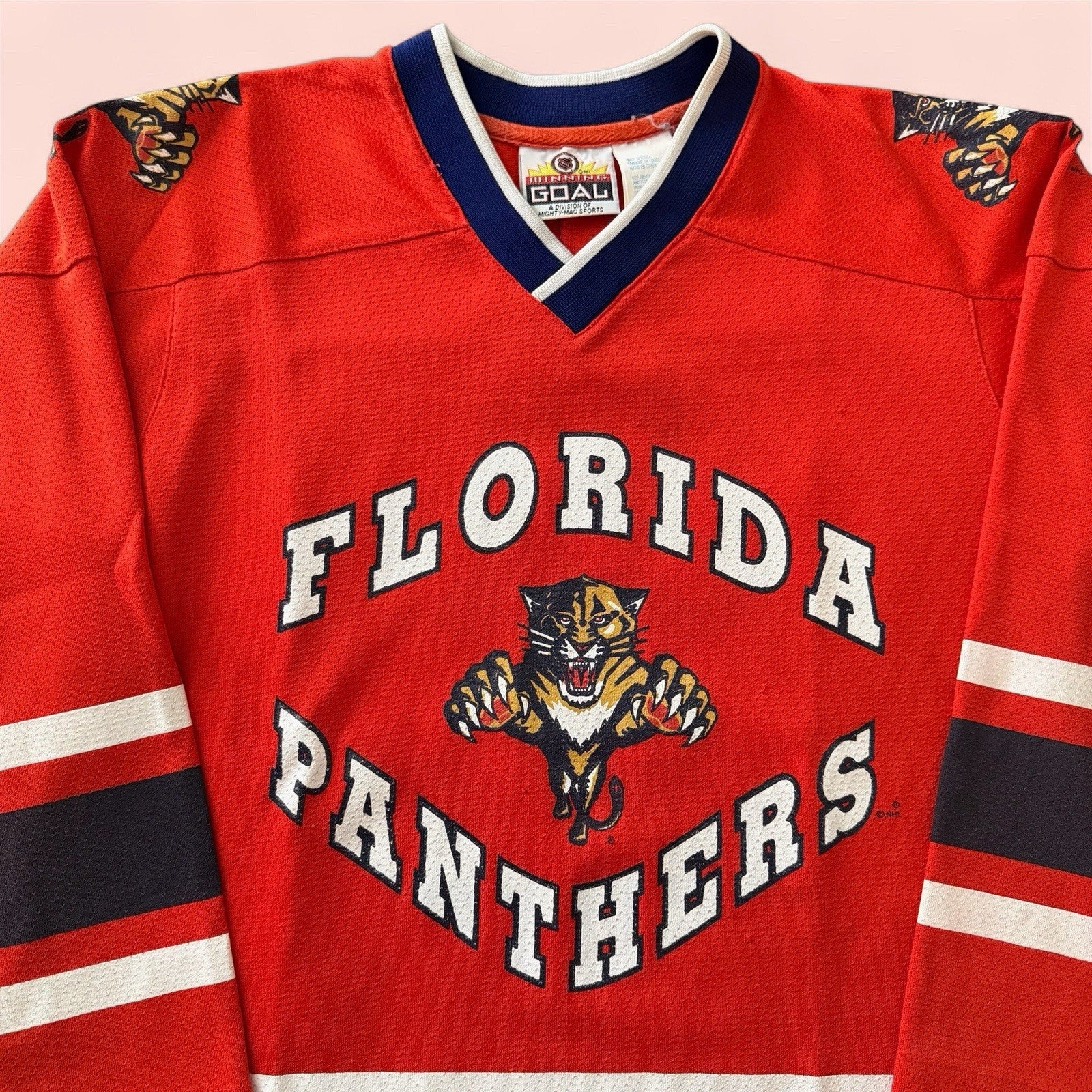 Vintage Florida Panthers Rob Niedermayer Hockey Jersey Youth Kids Large