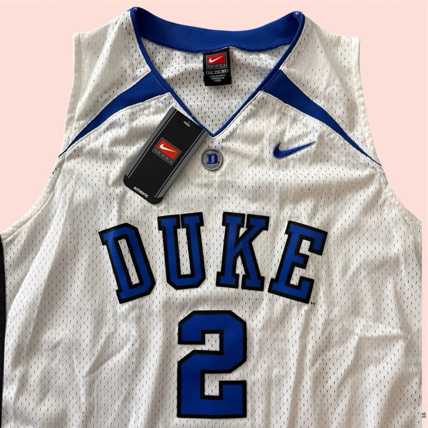 NWT Nike NCAA Duke Blue Devils #2 College Basketball Jersey Mens 2XL