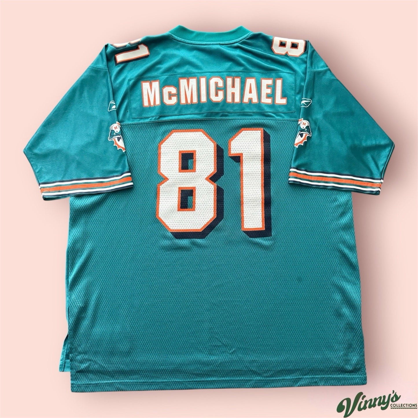 Reebok NFL Miami Dolphins Randy McMichael Football Jersey Mens XL