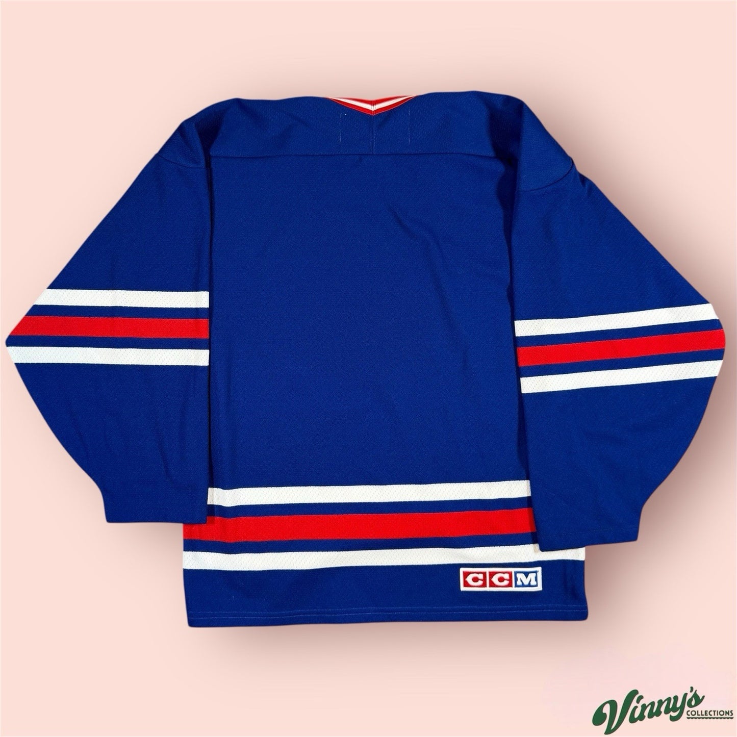 Vintage CCM NHL New York Rangers Hockey Jersey Mens Small