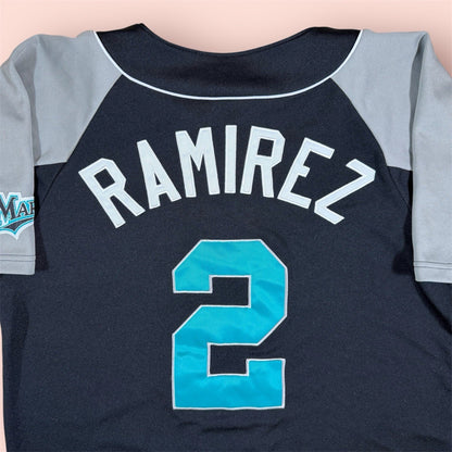 MLB Florida Marlins Hanley Ramirez Baseball Jersey Mens Medium