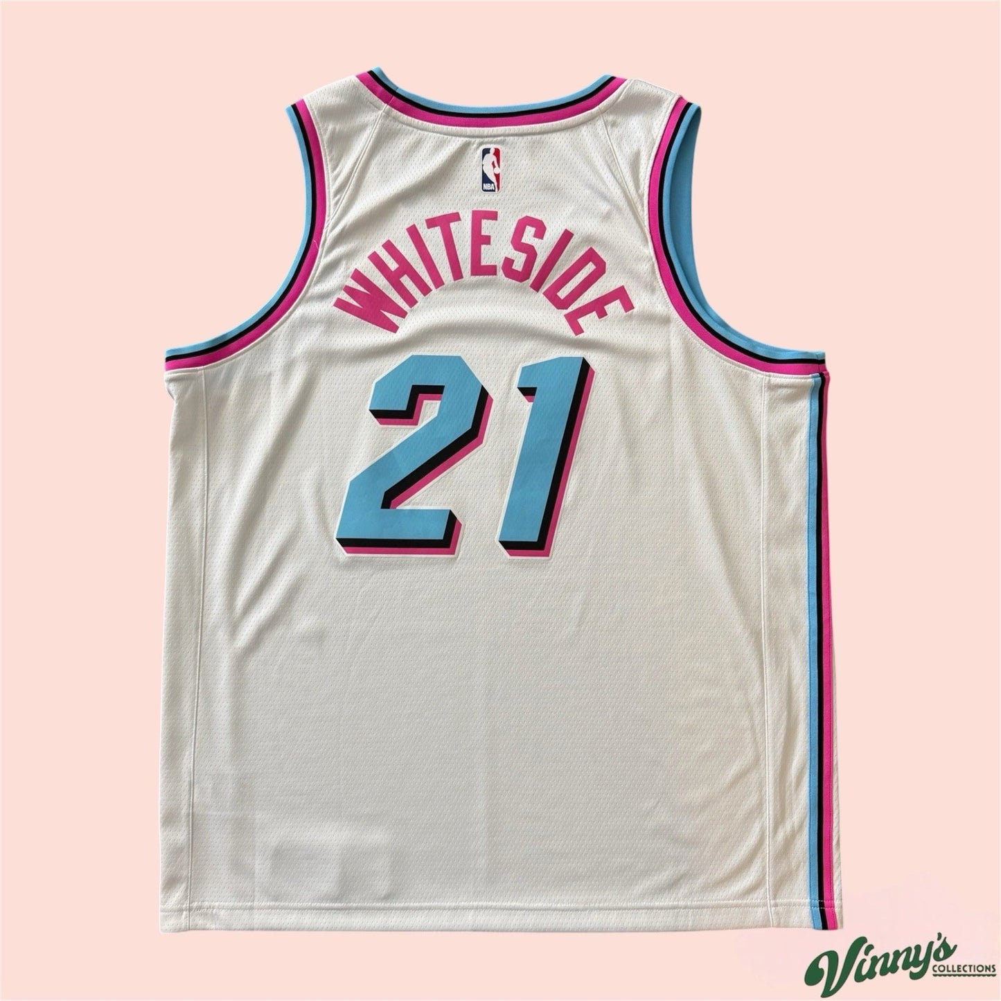Nike NBA Miami Heat Hassan Whiteside City Edition Basketball Jersey Mens 52 XL