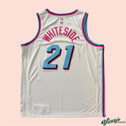 Nike NBA Miami Heat Hassan Whiteside City Edition Basketball Jersey Mens 52 XL
