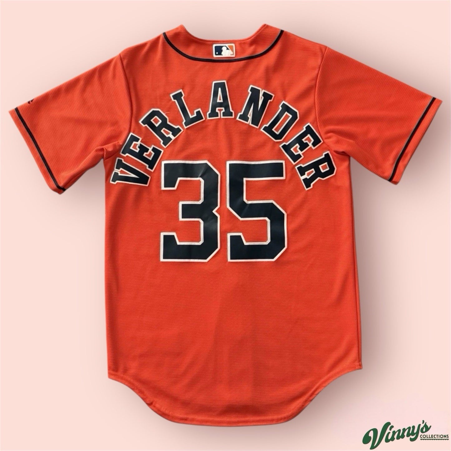 Majestic MLB Houston Astros Justin Verlander Baseball Jersey Mens Small
