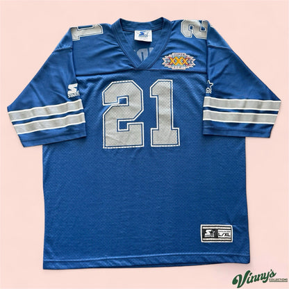 Vintage Starter NFL Dallas Cowboys Deion Sanders Football Jersey Youth XL
