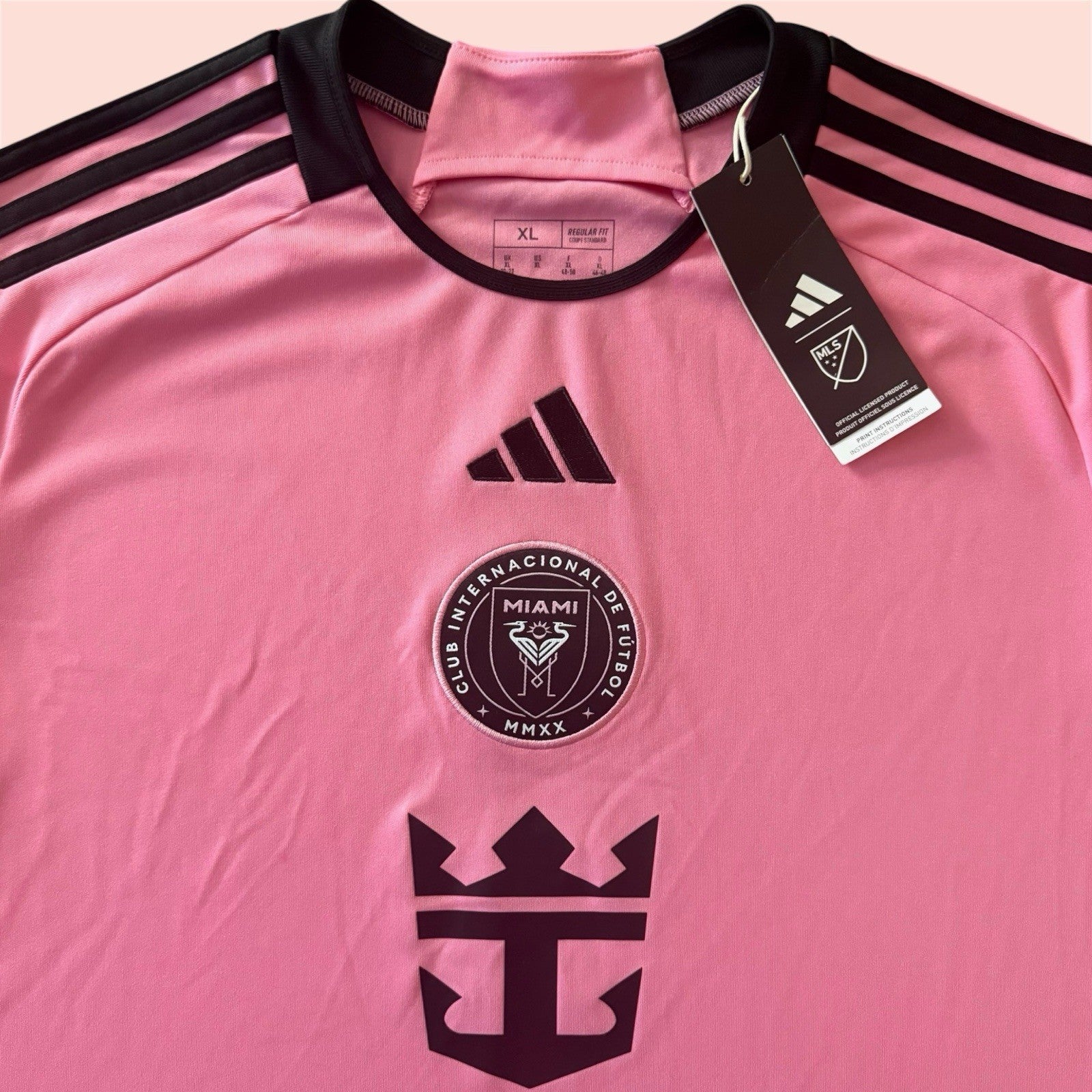 Adidas 2024 MLS Inter Miami Home Soccer Football Kit Jersey Mens XL