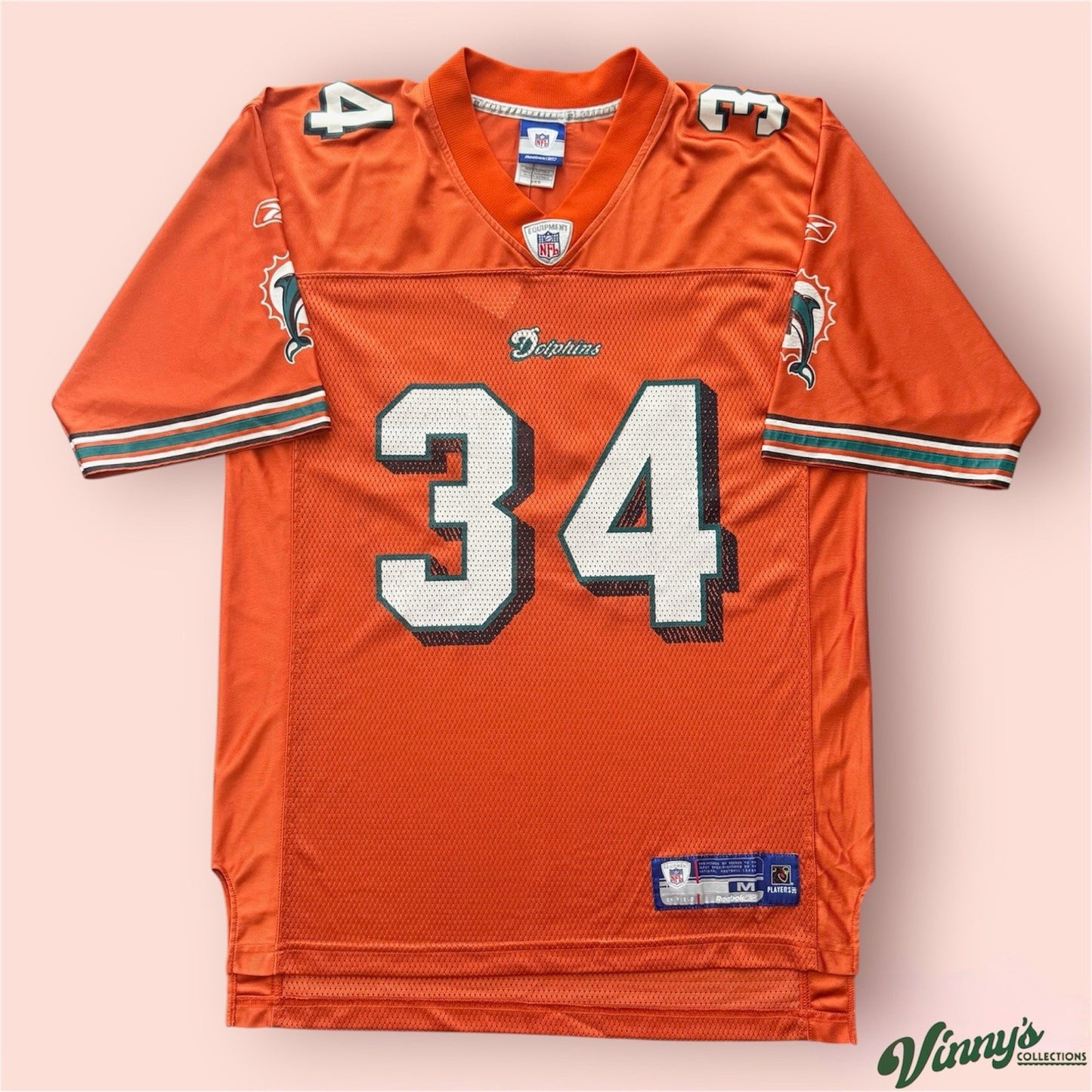 Reebok NFL Miami Dolphins Ricky Williams Football Jersey Mens XL