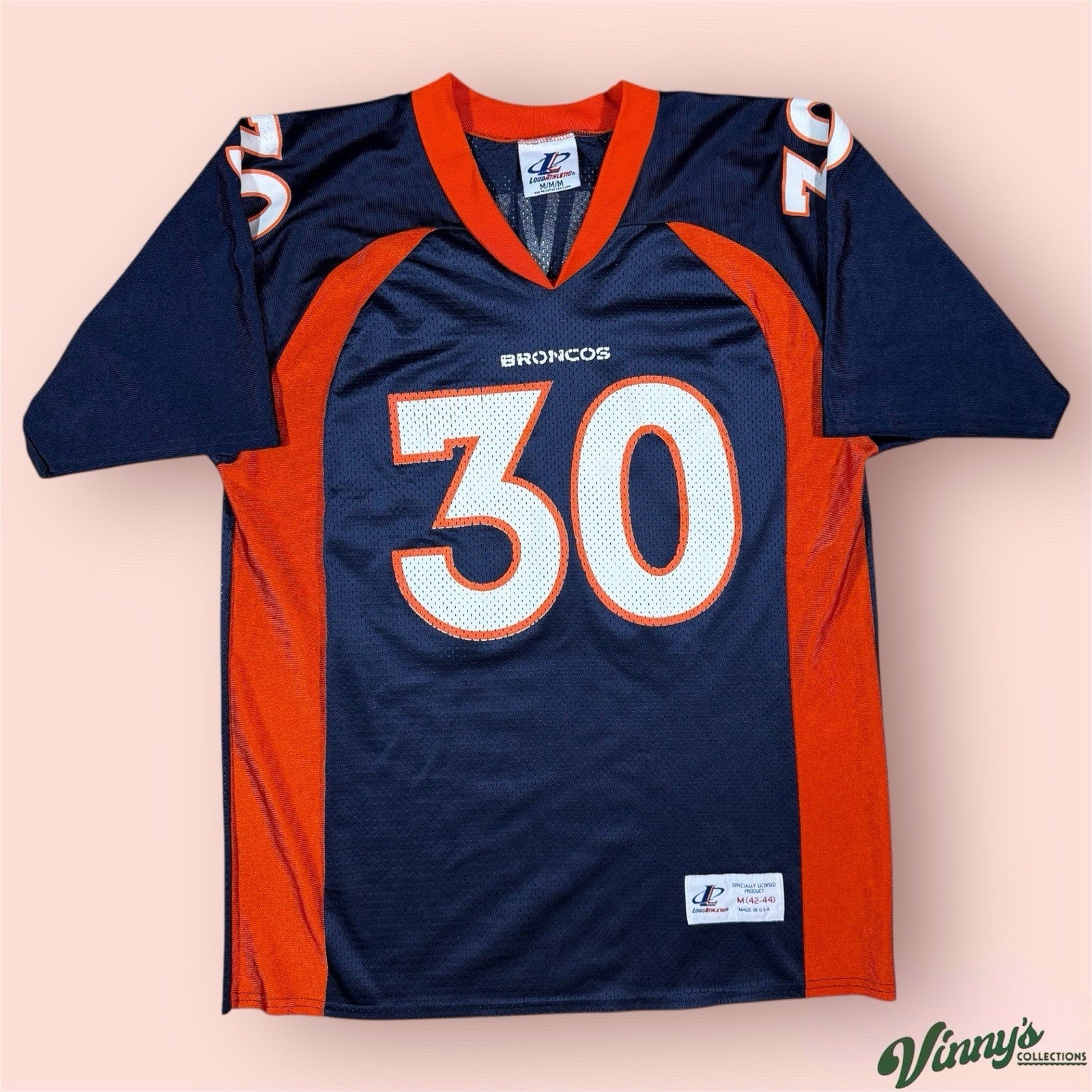 Logo Athletic NFL Denver Broncos Terrell Davis Football Jersey Mens Medium